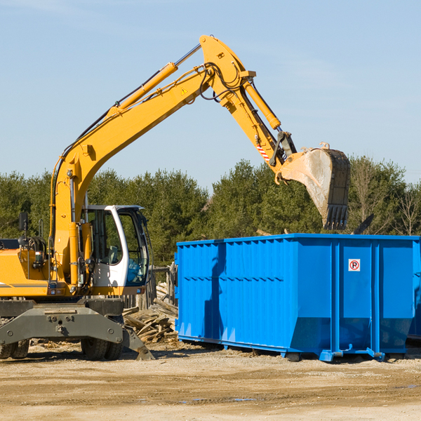 what size residential dumpster rentals are available in Tire Hill PA